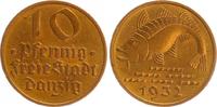 Polen / Danzig 10 Pfennig Polen / Danzig 10 Pfennig 1932 vz- Stempelglanz