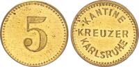 Deutschland / Kreuzer Karlsruhe 5 Pfennig Kreuzer Karlsruhe 5 Pfennig für die Kantine