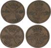 Schweden 2x 1 Öre Schweden 1 Öre 1748, 1749