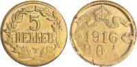Kolonien Deutsch-Ostafrika 5 Heller Deutsch-Ostafrika 5 Heller J.723a (2)dick und modifizierter Stempel, vz 4,48 g