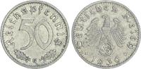 Deutschland / Drittes Reich 50 Pfennig Drittes Reich 50 Pfennig Aluminium 1939G seltenes Münzzeichen ss+
