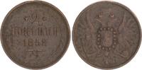 Russland 2 Kopeken Russland 2 Kopeken 1858 F.M. Russland Alexander II. schöne Kupferpatina