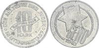 Deutschland / Polen / Getto Litzmannstadt 10 Mark 30 % Stempeldrehung Getto Litzmannstadt 10 Mark Münze Aluminium Fehlpr., mit Echtheitszertifikat