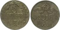 Kolonien Deutsch-Ostafrika 5 Heller Deutsch-Ostafrika 5 Heller J.723 ausgedrehter dicker Schrötling 4,91 g, vz