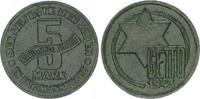Deutschland / Polen / Getto Litzmannstadt 5 Mark (mit Echtheitszertifikat) Getto Litzmannstadt 5 Mark Münze MAGNESIUM !!! ss+, 1,04g