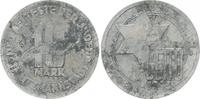 Deutschland / Polen / Getto Litzmannstadt 10 Mark Getto Litzmannstadt 10 Mark Münze Aluminium s-ss, mit Expertise Franquinet