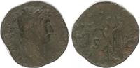 Antike / Römische Kaiserzeit / Hadrian Sesterz Hadrianus, 117-138, As Felicitas n.l. stehend
