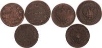 Russland/Polen 2 Kopeken 3 Stück Russland 2 Kopeken 1815-1820 3 Stück Alexander I 1801-1825 s- ss/ss
