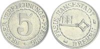 Nebengebiete / Bremen 5 Verrechnungspfennige Bremen offizielles Notgeld 5 Verrechnungspfennige