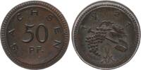 Weimar Freistaat Sachsen 50 Pfennig Meißen Sachsen 50 Pfennig 1921 Fehlbrand fast schwarz
