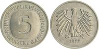 Deutschland 5 DM Fehlprägung/ohne Mzz BRD 5 DM J.415 1975 Fehlprägung / ohne Münzzeichen