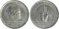Deutschland / WEIMAR 3 Mark WEIMAR " Schwurhand " 10 Jahre Verfassung 3 Mark J.340 1929 G kl.Kratz