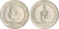 Deutschland / WEIMAR 3 Mark WEIMAR " Schwurhand " 10 Jahre Verfassung 3 Mark J.340 1929 G fast vz