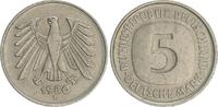 Deutschland 5 DM Fehlprägung/Variante BRD 5 DM J.415 Variante Adler mit gespaltener Zunge