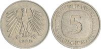 Deutschland 5 DM Fehlprägung/Variante BRD 5 DM J.415 Variante Adler Zunge nach oben gerichtet