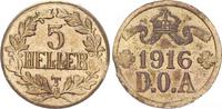 Kolonien Deutsch-Ostafrika 5 Heller Deutsch-Ostafrika 5 Heller J.723a dick und modifizierter Stempel, 5,17 g