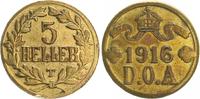 Kolonien Deutsch-Ostafrika 5 Heller Deutsch-Ostafrika 5 Heller J.723a dick und modifizierter Stempel, 5,26 g