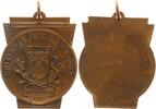 Deutschland / Alliierte Besetzung Bronze-Plakette 1947 Dortmund Alliierte Bronze-Plakette 1947 Dortmund Alliierte Besatzung, der British Services Tattoos