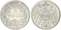 Deutschland / Kaiserreich 1 Mark Kaiserreich 1 Mark Kursmünze J.17 1908 A, vz-st