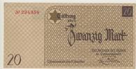 Deutschland / Polen / Getto Litzmannstadt 20 Mark Geldschein Getto Litzmannstadt Geldschein zu 20 Mark 1940 (2) kassenfrisch