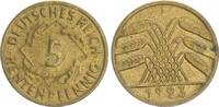 Deutschland / Weimar 5 Pfennig 5 Pfennig J.308 1923F seltenes Jahr/Mzz. -