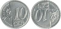 Deutschland / Bundesrepublik 10 Cent Probe Kopplung zweier Wertseiten ca 2002 10 Cent Probe(2)Kopplung zweier Wertseiten, Nickel, magnetisch, 180...