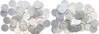 50 Pfennig 1939-1943 Deutschland / Drittes Reich Lot 50 x 50 Pfennig J.372 Aluminium verschieden