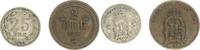 Schweden 2 Öre und 25 Öre Schweden 2 Öre 1882 und 25 Öre Silber 1899 -