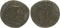 Antike / Römische Kaiserzeit / Constantinus Follis Bronze IOVI CONSERVATORI AVGGNN, Jupiter n.l. stehend -