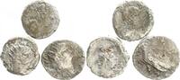 Antike / 3 verschiedene Nero Lot aus 3 Tetradrachmen Alexandria Nero Lot, 3 Tetradrachmen, Nero, RS Alexandria, Adler, Sarapis (1) -