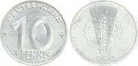 Deutschland / DDR 10 Pfennig Fehlprägung 10 Pfennig DDR 1950 E nachgeschnittene Jahreszahl 1950 prfr.-st -