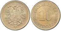 Germany-Empire P10 Pfg 1876-G P10 Pfg Sch4G19 CuNi Probeprägung mit Riffelrand, PCGS zertifiziert -