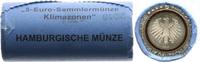 Bundesrepublik Deutschland 5 Euro Subrtopische Zone Originalrolle - 25 Münzen Deutschland 5 Euro Originalrolle 2018 J Subtropische Zone - Münzstätte Hamburg -