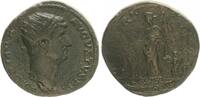 Antike / Römische Kaiserzeit Dupondius Hadrianus, 117-138, Hilaritas steht n.l., HILARITAS, nicht in Kampmann -