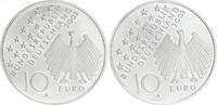 Deutschland 10 Euro Probe Probe 10 Euro 2003 A Volksaufstand Kopplung zweier Adlerseiten 5,2g -