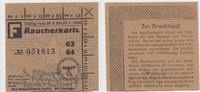 Deutschland / Polen / Litzmannstadt Raucherkarte Landeswirtschaftsamt Posen, Raucherkarte Landeswirtschaftsamt Posen, Stadt Lizmannstadt Nr. 051813 -