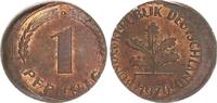Deutschland 1 Pfennig Fehlprägung BRD 1 Pfennig 1970 D Fehlprägung: 15-20% dezentriert, prfr. Kupferpatina -
