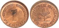 Deutschland 1 Pfennig Fehlprägung BRD 1 Pfennig 1968 G Fehlprägung: 10% dezentriert prfr.(1) -