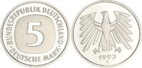 Deutschland / Bundesrepublik 5 Mark 5 DM Kursmünze 1993F TOP-Erhaltung ! Polierte Platte (PP, Proof) -
