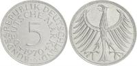 Deutschland 5 DM Fehlprägung 5 DM J.387 Silber Kursmünze 1970 G ohne Randschrift !!! Rand glatt ss-vz -