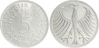 Deutschland 5 DM Fehlprägung 5 DM J.387 Silber Kursmünze 1965 J ohne Randschrift !!! Rand glatt f.prfr. -