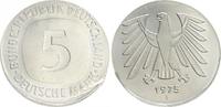 Deutschland / Bundesrepublik 5 Mark Fehlprägung auf 2 Mark Ronde 5 DM Kursmünze 1975 F Fehlprägung auf 2 Mark ohne Randschrift, prfr. -