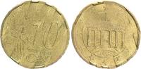 10 Cent Deutschland 10 Cent 2002D Probe Vorentwurf mit radial ausgerichteten Sternen !!! -