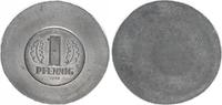 DDR 1 Pfennig Produktionsprobe DDR, Probe 1 Pfennig 1962 Blei-Zinn auf großem Schrötling Unikat !!! -