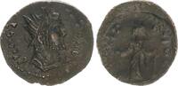 Antike Antoninian Tetricus I Laetitia Steht n.l. hält Kranz -
