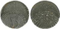 Deutschland / Kaiserreich 5 Pfennig Fehlprägung Ersatzmünzen 1. Weltkrieg 5 Pf. ohne Jahr,Mzz. 40% dezentriert -