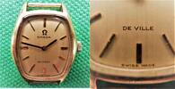 Schweiz, DAMEN ARMBANDUHR, schöne goldene (18 Karat) OMEGA DAMEN ARMBANDUHR, DE VILLE, sehr gute Funktion, -