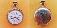 Deutschland, DAMEN TASCHENUHR, DAMEN TASCHENUHR, Dürrstein, schön geschmückt, Silber (0,800), ca 1915, -