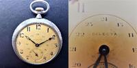 Schweiz, HERREN TASCHENUHR, DILECTA HERREN TASCHENUHR, Silber (0,800), gute Funktion, wohl zwanziger Jahre, -