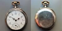 Schweiz, HERREN TASCHENUHR, HERREN TASCHENUHR, Silber, E. Gagnebin & Cie, Zifferblattschaden, gute Funktion, -